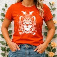 Samurai Tiger Womens T-Shirt