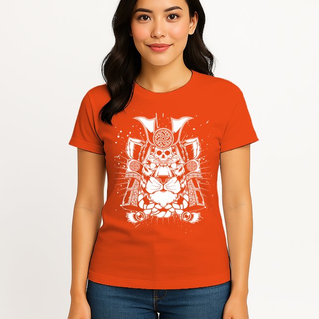 Samurai Tiger Womens T-Shirt