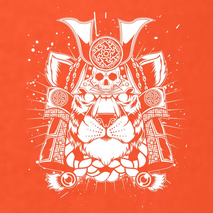 Samurai Tiger Womens T-Shirt
