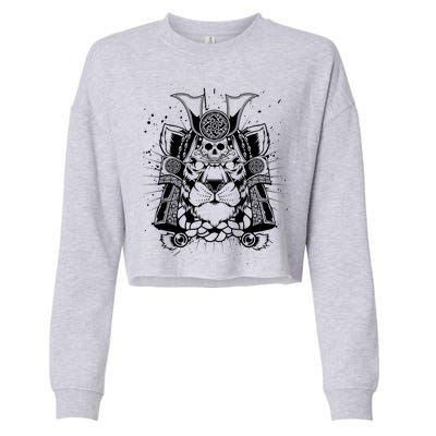 Samurai Tiger Cropped Pullover Crew