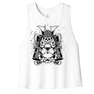 Samurai Tiger Women's Racerback Cropped Tank