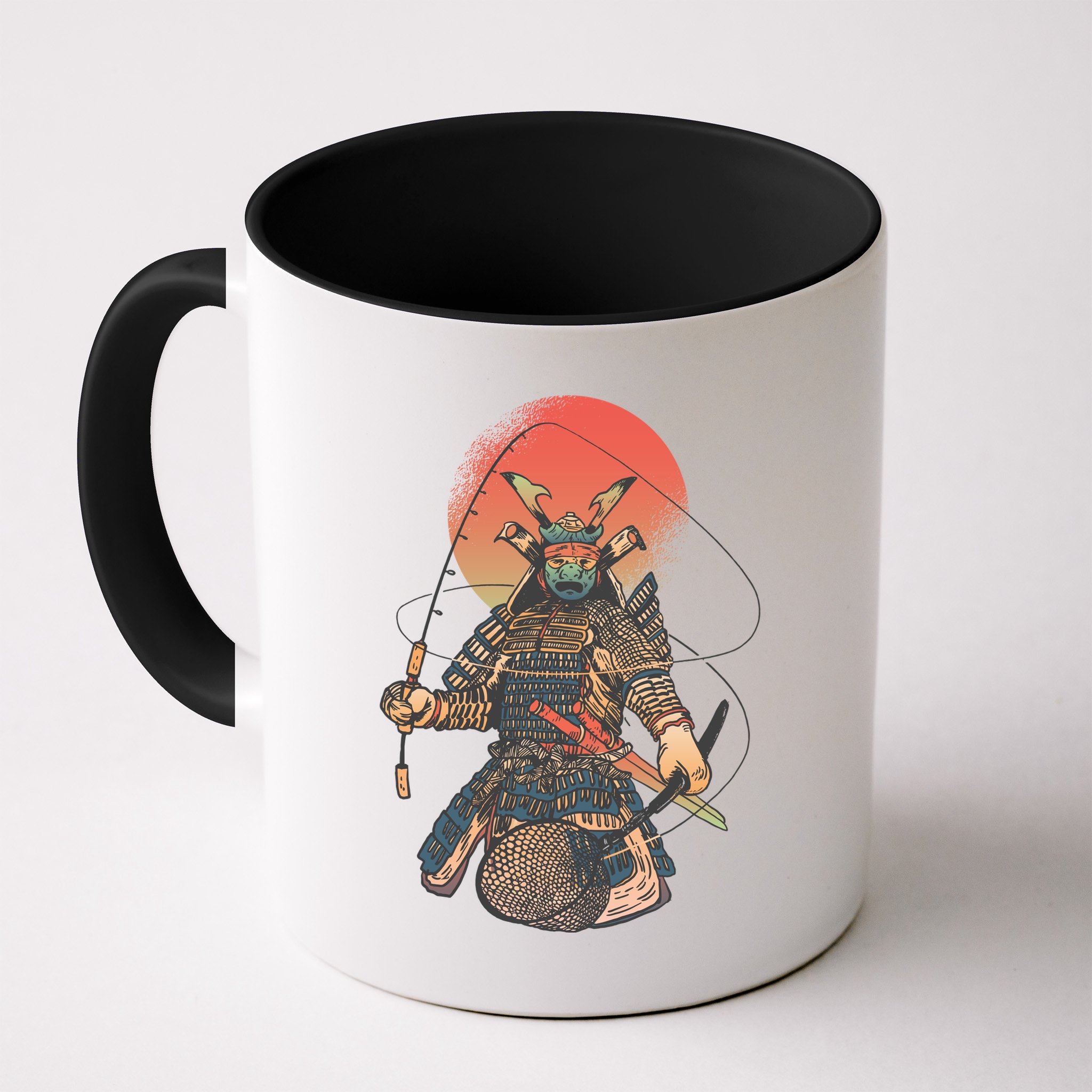Samurai Warrior Fishing Mug