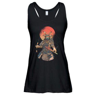 Samurai Warrior Fishing Ladies Essential Flowy Tank