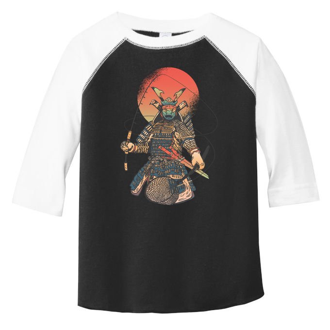 Samurai Warrior Fishing Toddler Fine Jersey T-Shirt