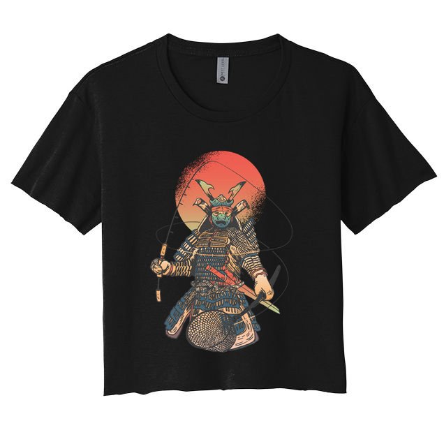 Samurai Warrior Fishing Crop Top