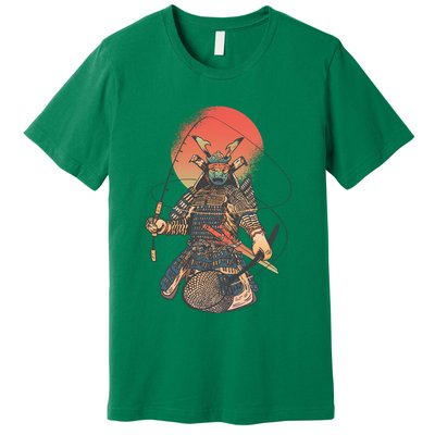 Samurai Warrior Fishing Premium T-Shirt