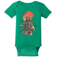 Samurai Warrior Fishing Baby Bodysuit