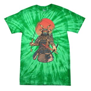 Samurai Warrior Fishing Tie-Dye T-Shirt