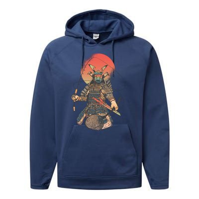 Samurai Warrior Fishing Performance Fleece Hoodie