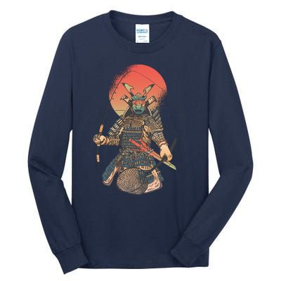 Samurai Warrior Fishing Tall Long Sleeve T-Shirt