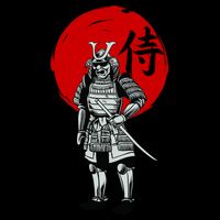 Samurai Warrior Graphic Cooling Performance Crew T-Shirt