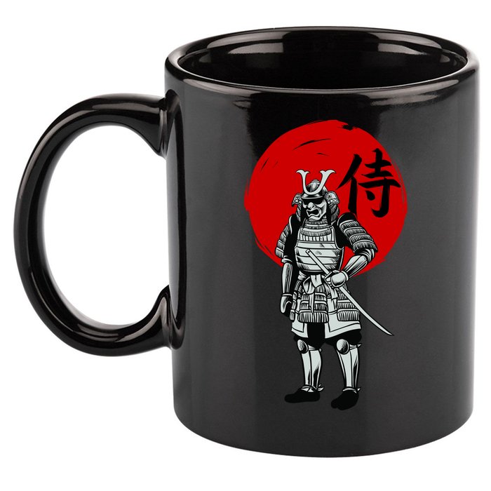 Samurai Warrior Graphic 11oz C Handle Ceramic Mug