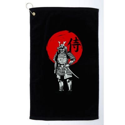 Samurai Warrior Graphic Platinum Collection Golf Towel