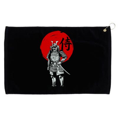 Samurai Warrior Graphic Grommeted Golf Towel