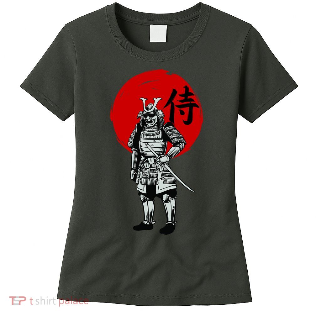 Samurai Warrior Graphic Womens T-Shirt