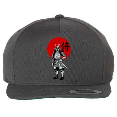 Samurai Warrior Graphic Wool Snapback Cap