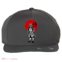 Samurai Warrior Graphic Wool Snapback Cap