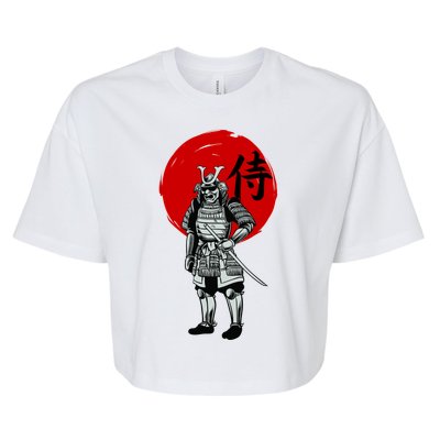 Samurai Warrior Graphic Bella+Canvas Jersey Crop Tee