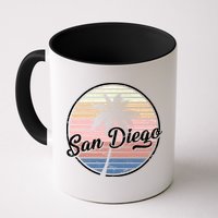 San Diego Palm Tree Vintage Retro Mug