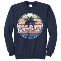 San Diego Palm Tree Vintage Retro Sweatshirt
