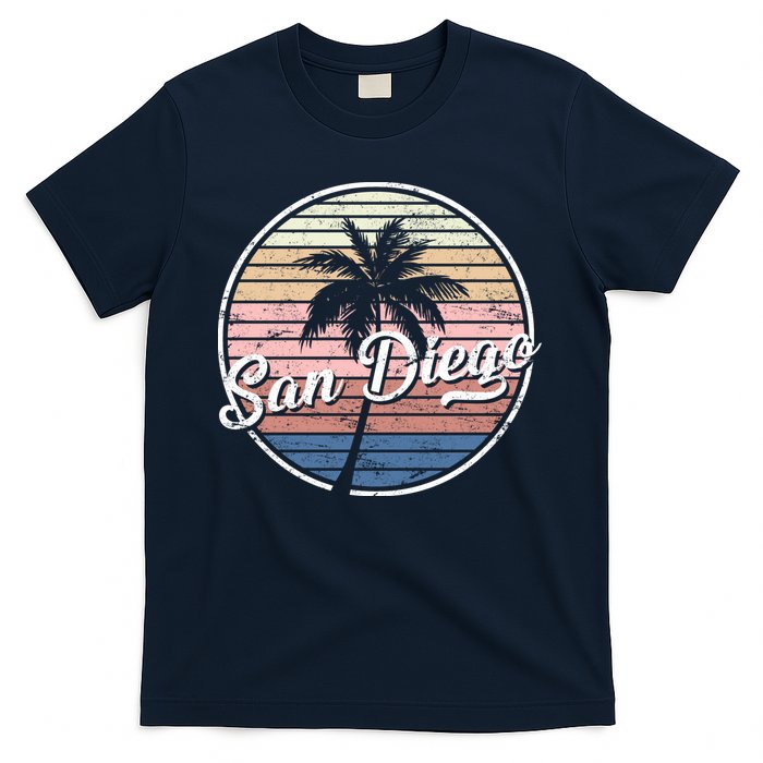 San Diego Palm Tree Vintage Retro T-Shirt