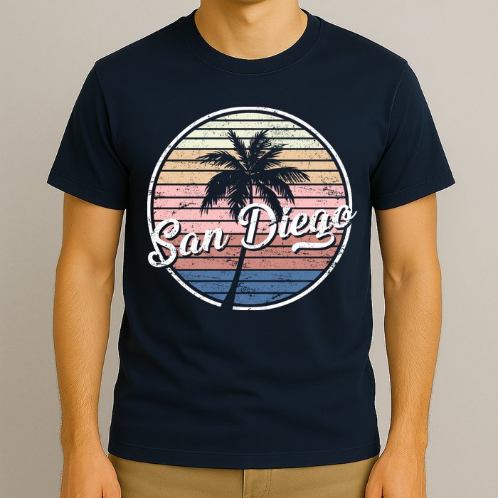San Diego Palm Tree Vintage Retro T-Shirt