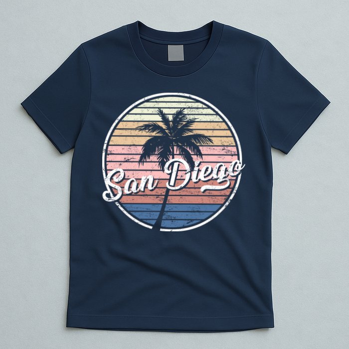 San Diego Palm Tree Vintage Retro T-Shirt