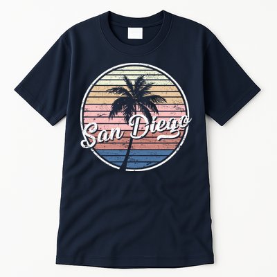 San Diego Palm Tree Vintage Retro Tall T-Shirt