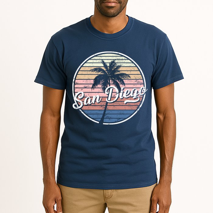 San Diego Palm Tree Vintage Retro Tall T-Shirt