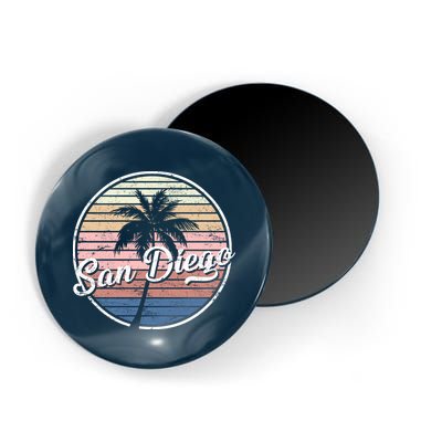 San Diego Palm Tree Vintage Retro Magnet