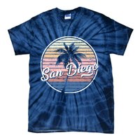 San Diego Palm Tree Vintage Retro Tie-Dye T-Shirt