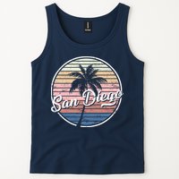 San Diego Palm Tree Vintage Retro Tank Top