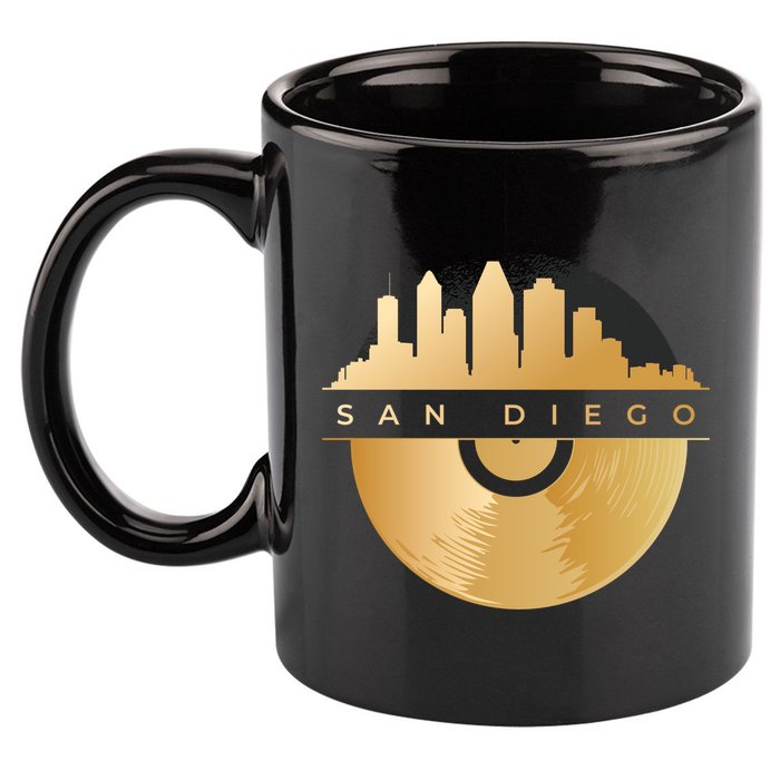 San Diego Vinyl Skyline 11oz C Handle Ceramic Mug