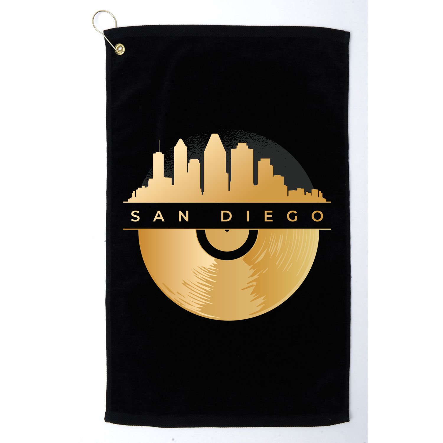 San Diego Vinyl Skyline Golf Towel