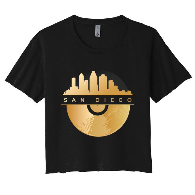 San Diego Vinyl Skyline Crop Top
