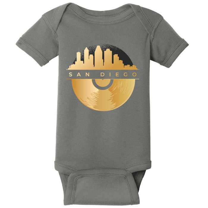 San Diego Vinyl Skyline Baby Bodysuit