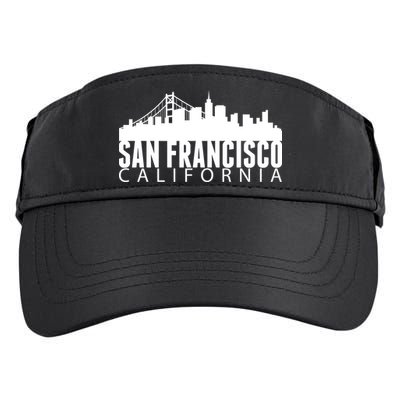 San Francisco California Skyline Adult Drive Performance Visor