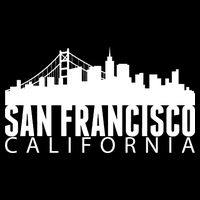 San Francisco California Skyline Drawstring Bag