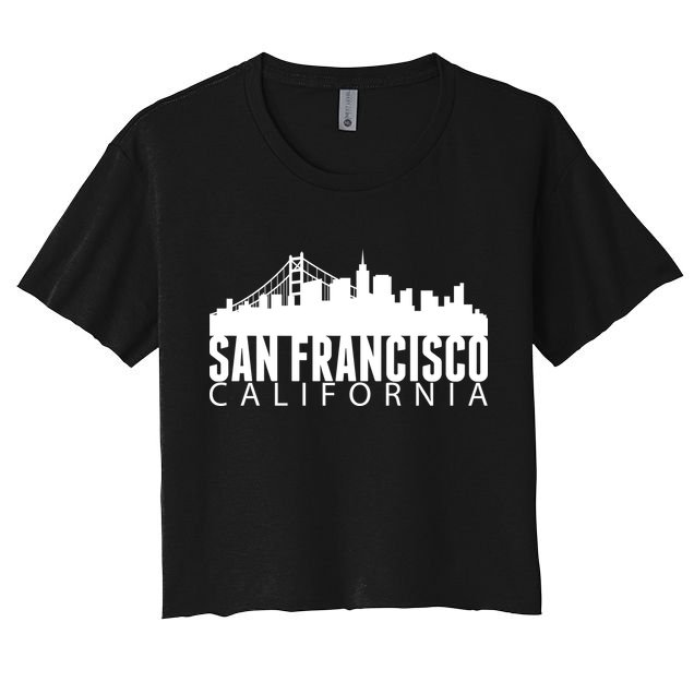 San Francisco California Skyline Crop Top