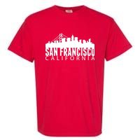 San Francisco California Skyline Garment-Dyed Heavyweight T-Shirt