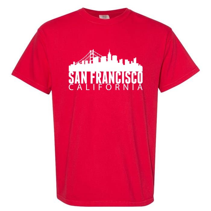 San Francisco California Skyline Garment-Dyed Heavyweight T-Shirt