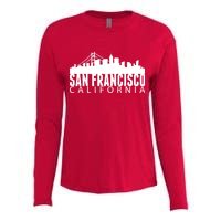 San Francisco California Skyline Womens Cotton Relaxed Long Sleeve T-Shirt