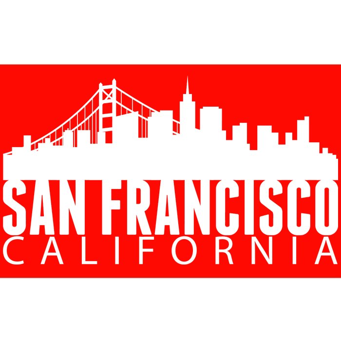 San Francisco California Skyline Bumper Sticker