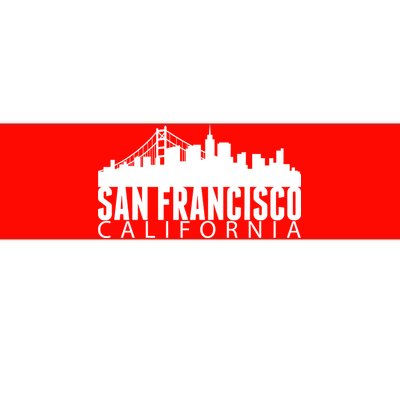 San Francisco California Skyline Bumper Sticker