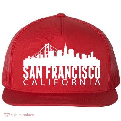 San Francisco California Skyline Flatbill Hat