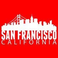 San Francisco California Skyline Flatbill Hat