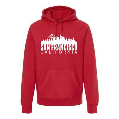 San Francisco California Skyline Premium Hoodie