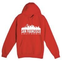 San Francisco California Skyline Premium Pullover Hoodie