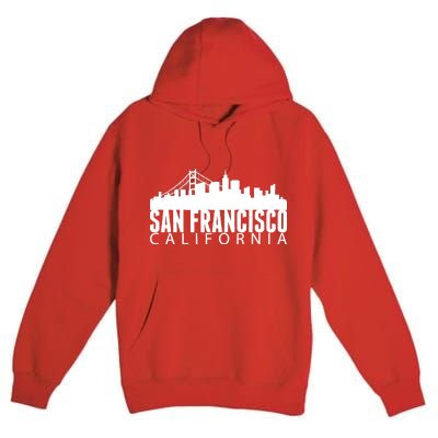 San Francisco California Skyline Premium Pullover Hoodie