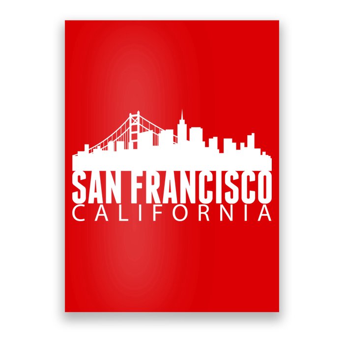 San Francisco California Skyline Poster